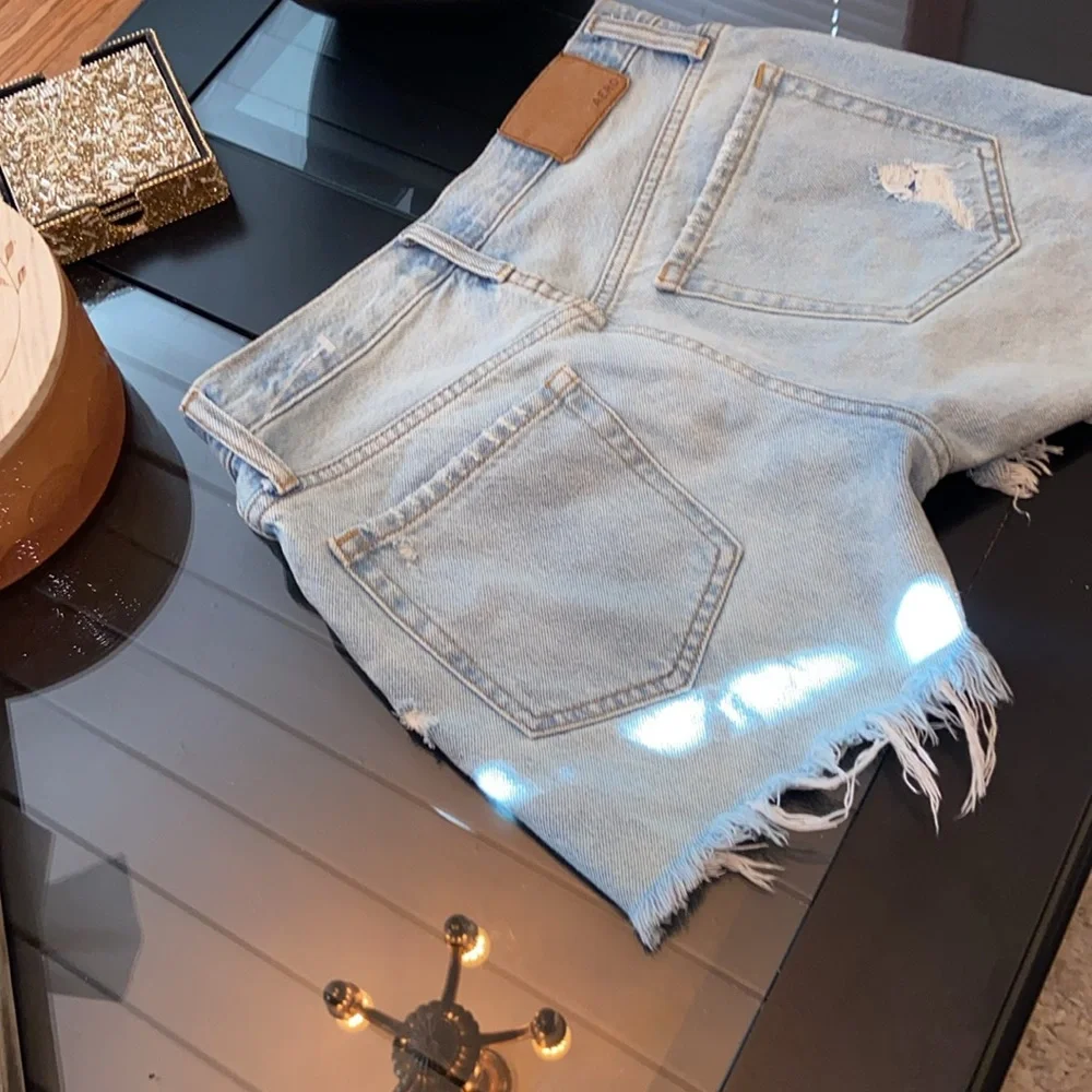 Aéropostale Distressed Shorts Button Fly 0 - Picture 7 of 8